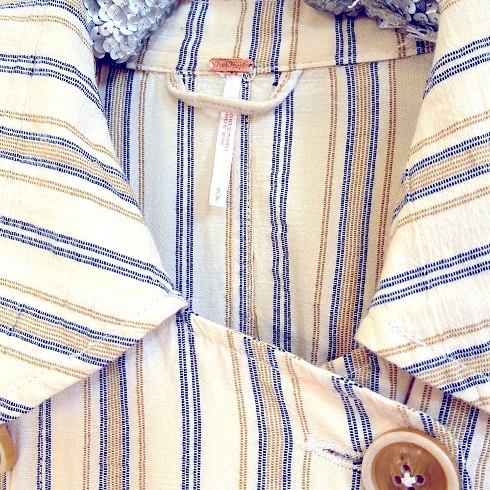 SOLD:Free People Trench Coat ~ - Picture 4 of 12